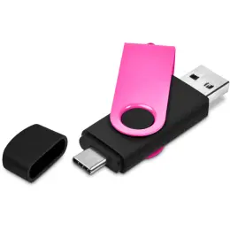 Shuffle Gyro Black Flash Drive Pink